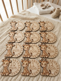 Coffret Cartes Étapes Bébé "Safari Doux"