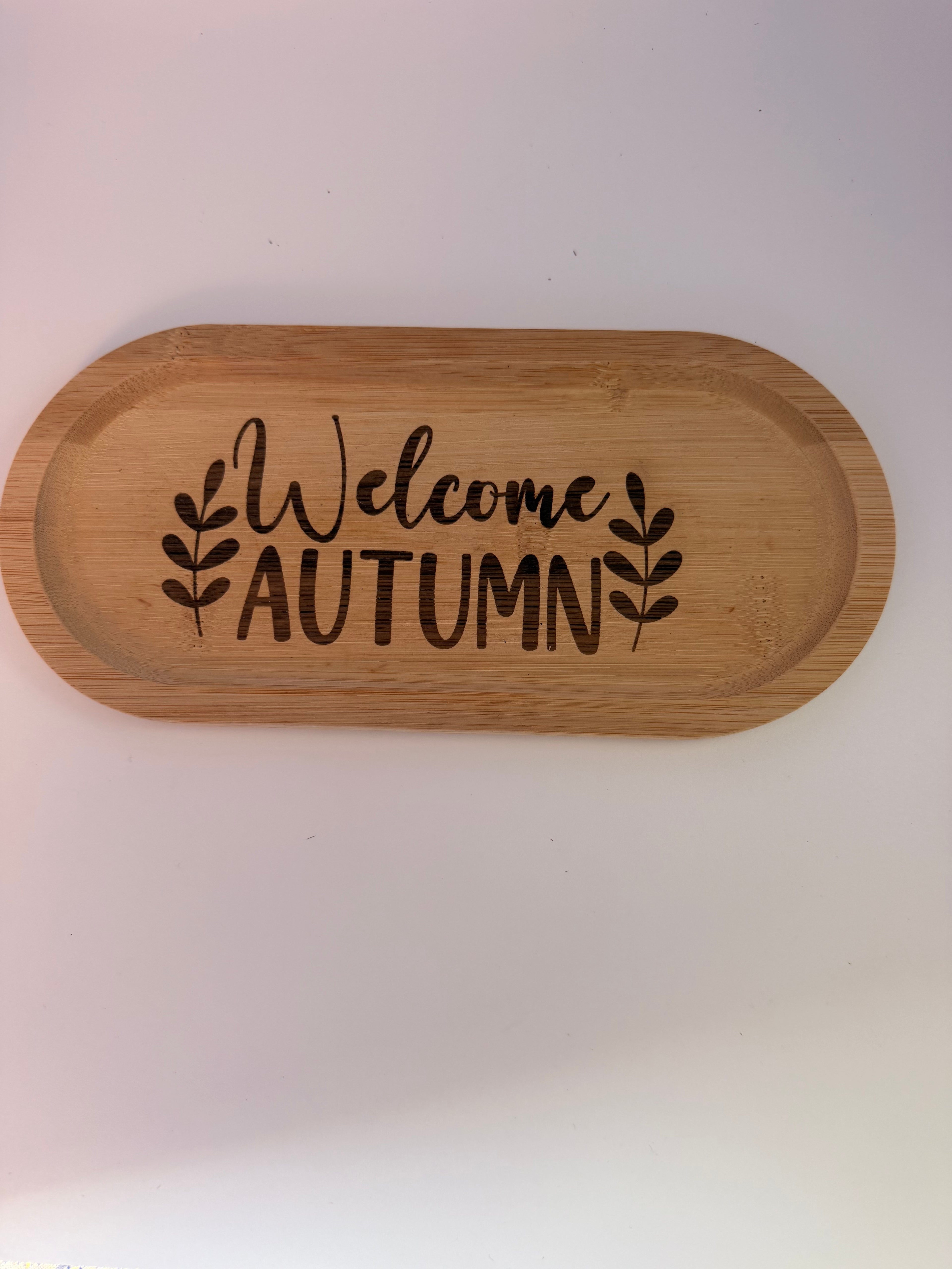 Plateau décoratif "Welcome Autumn"