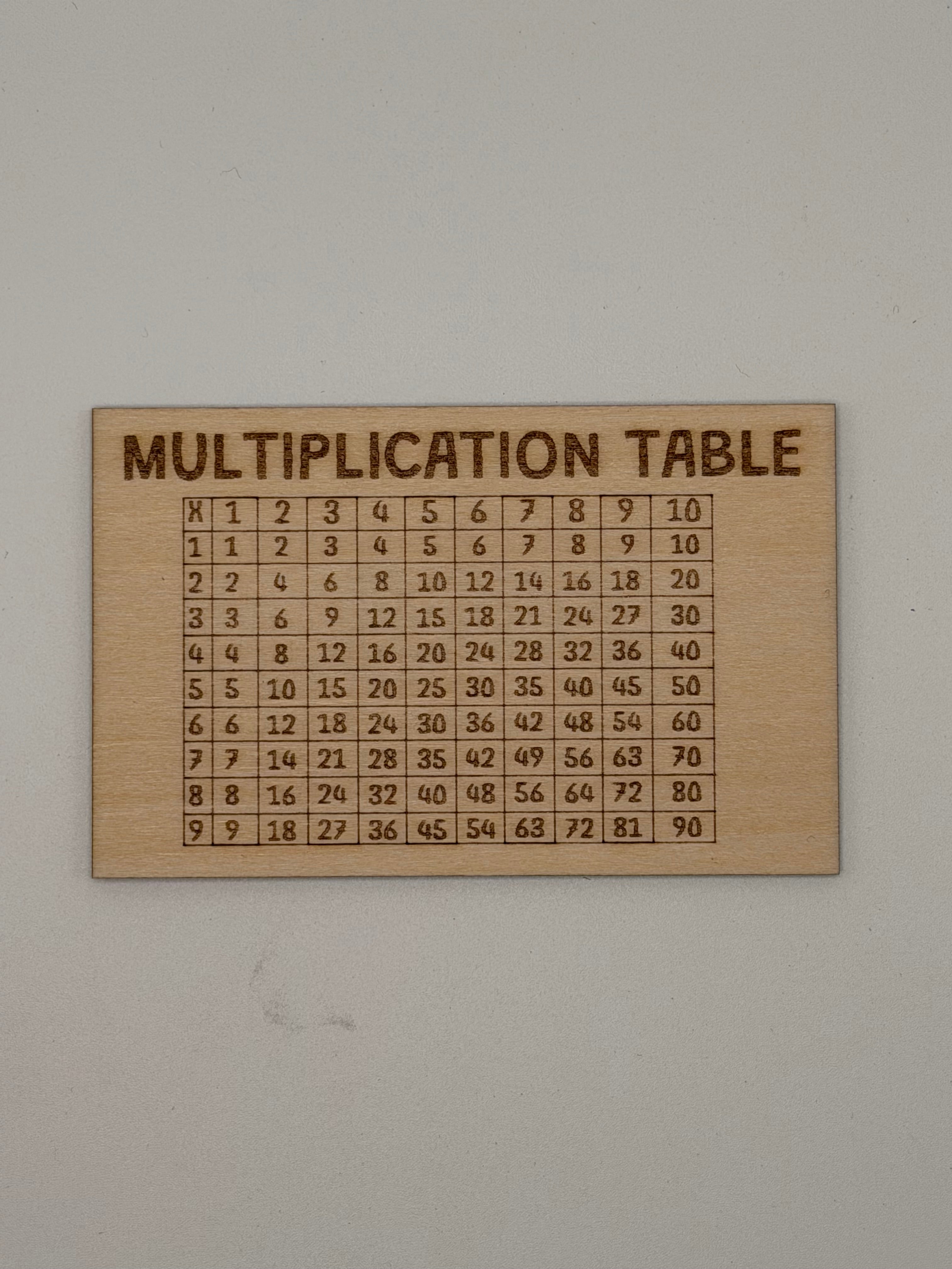 L'Abacus-Bois – Table de Multiplication Gravée